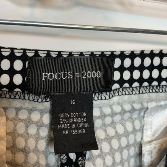 Focus 2000 Capri Pants Polka Dots 16 PLUS SIZE - Picture 3 of 6